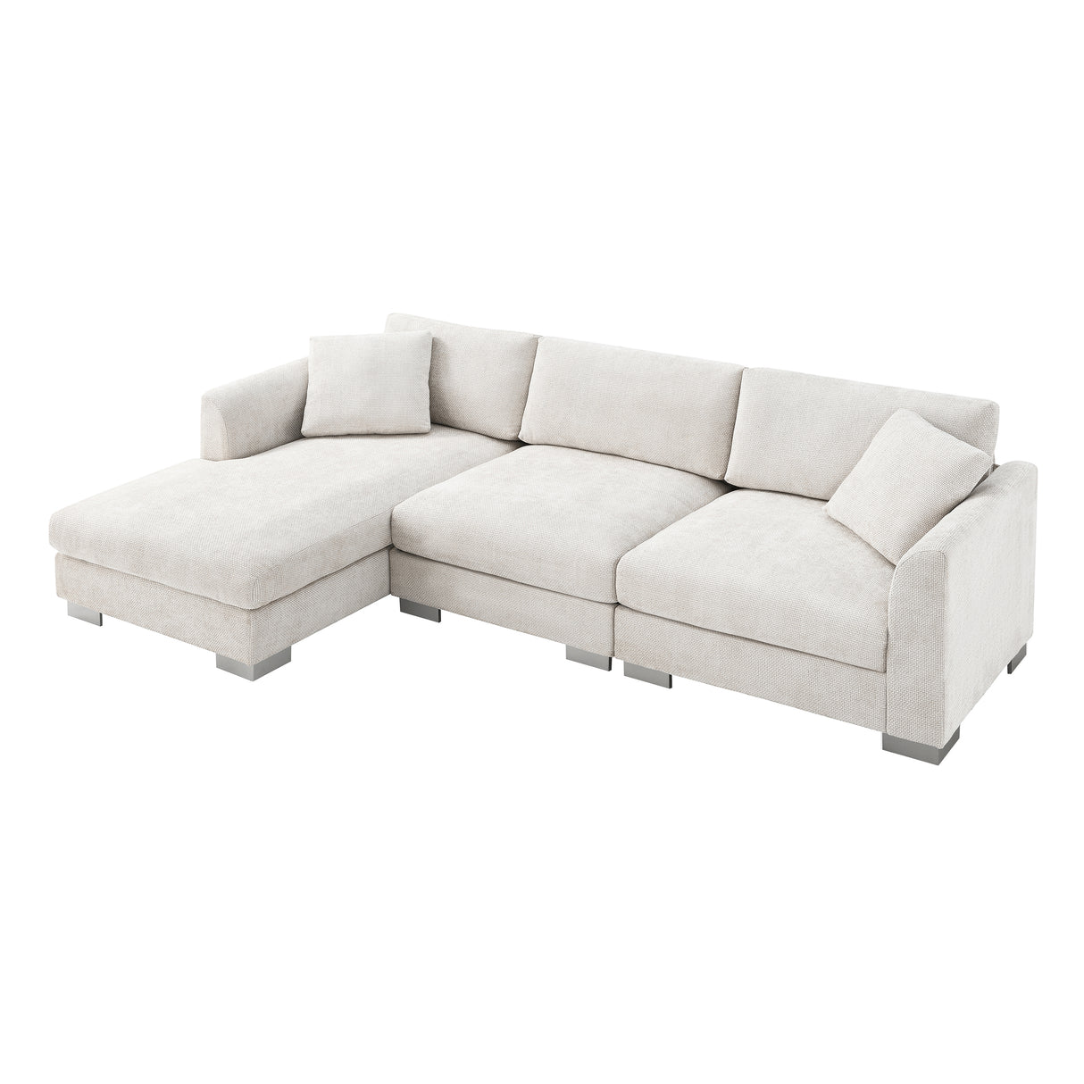 Modern L-Shaped Cloud Sectional Sofa