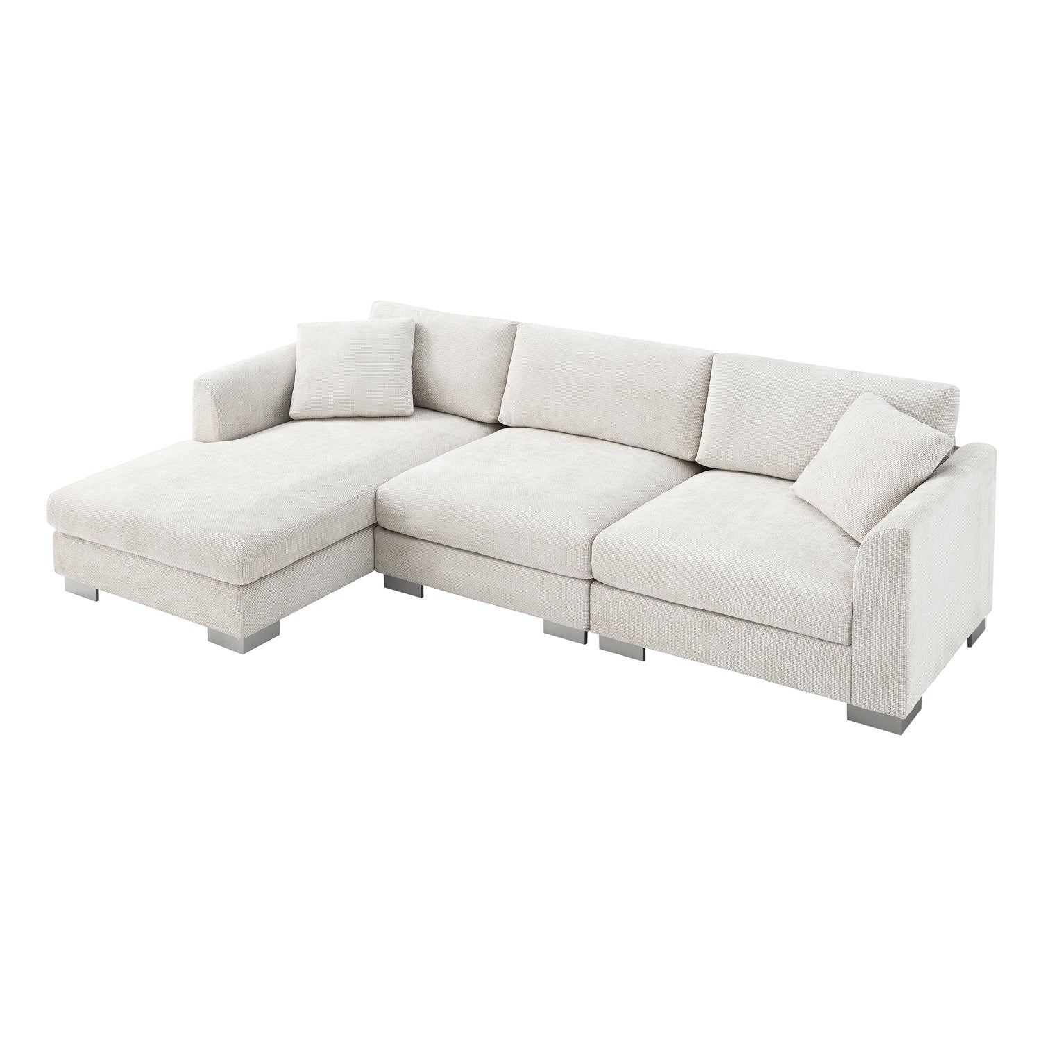 Modern L-Shaped Cloud Sectional Sofa