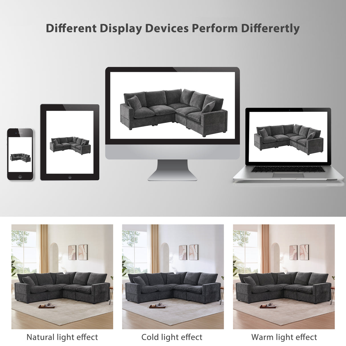 The Katherine Customizable Modular Chenille Sectional