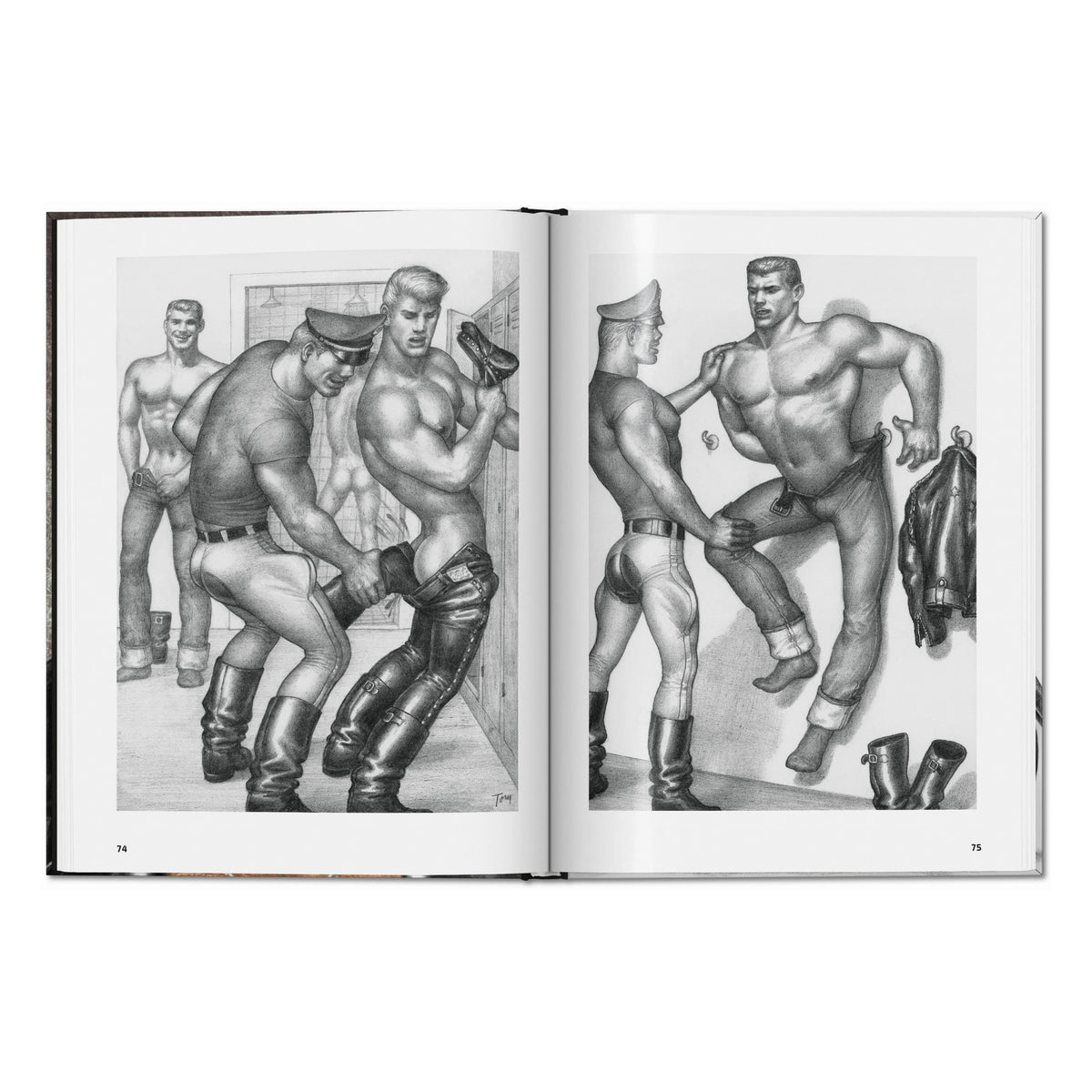 The Little Book of Tom. Bikers (German, French, English)