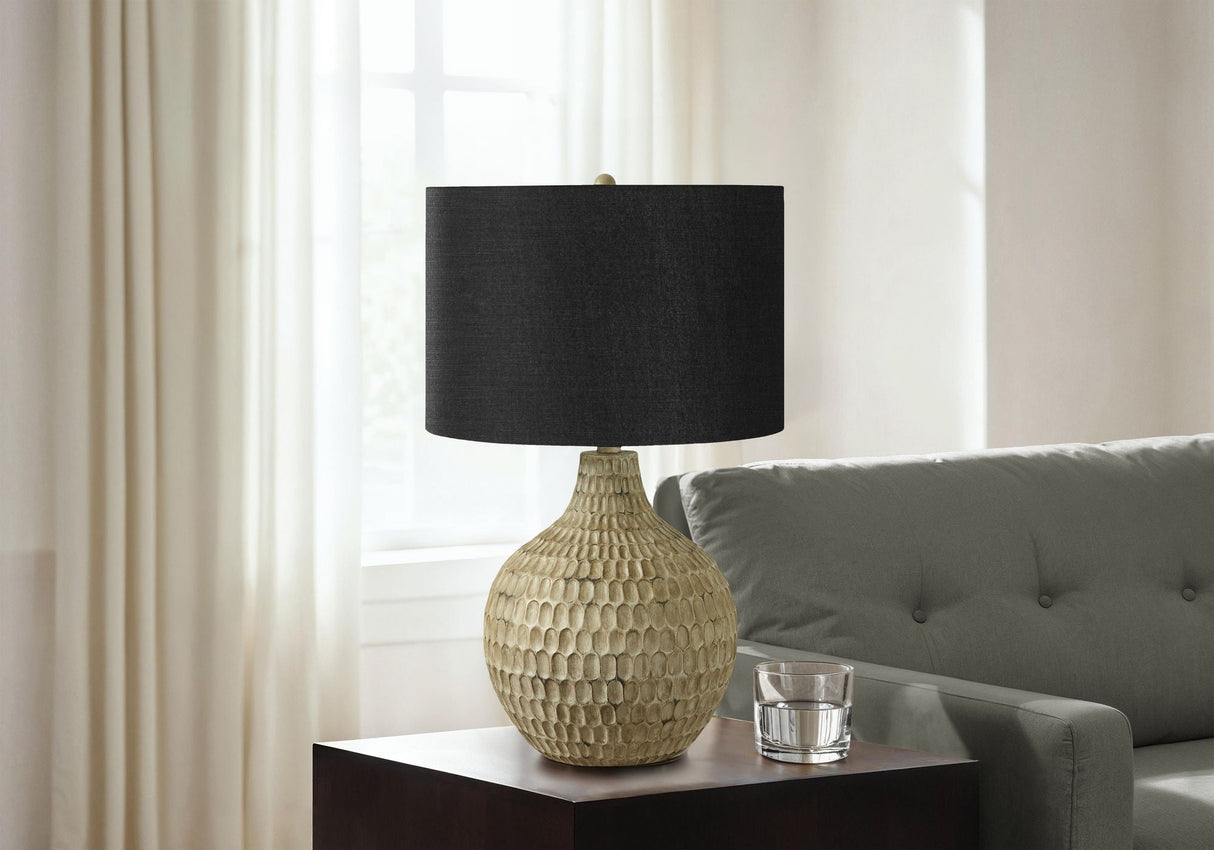 Lighting, Table Lamp, Resin, Contemporary - Brown