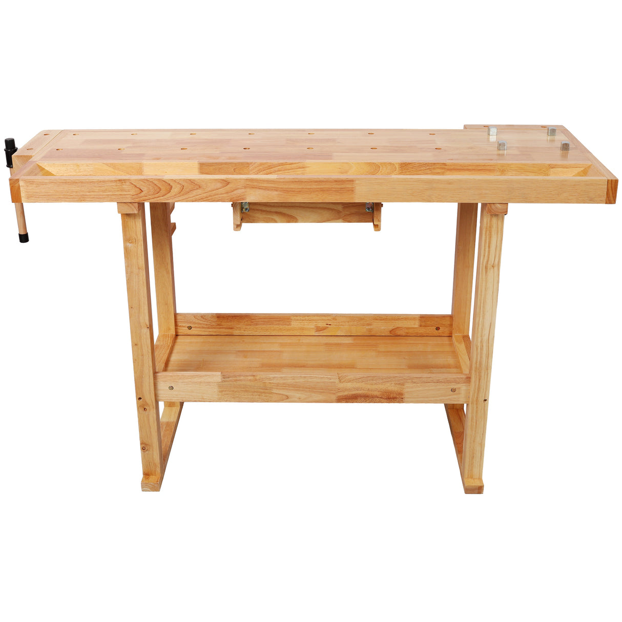 55" Wood Workbench – Heavy Duty with Storage