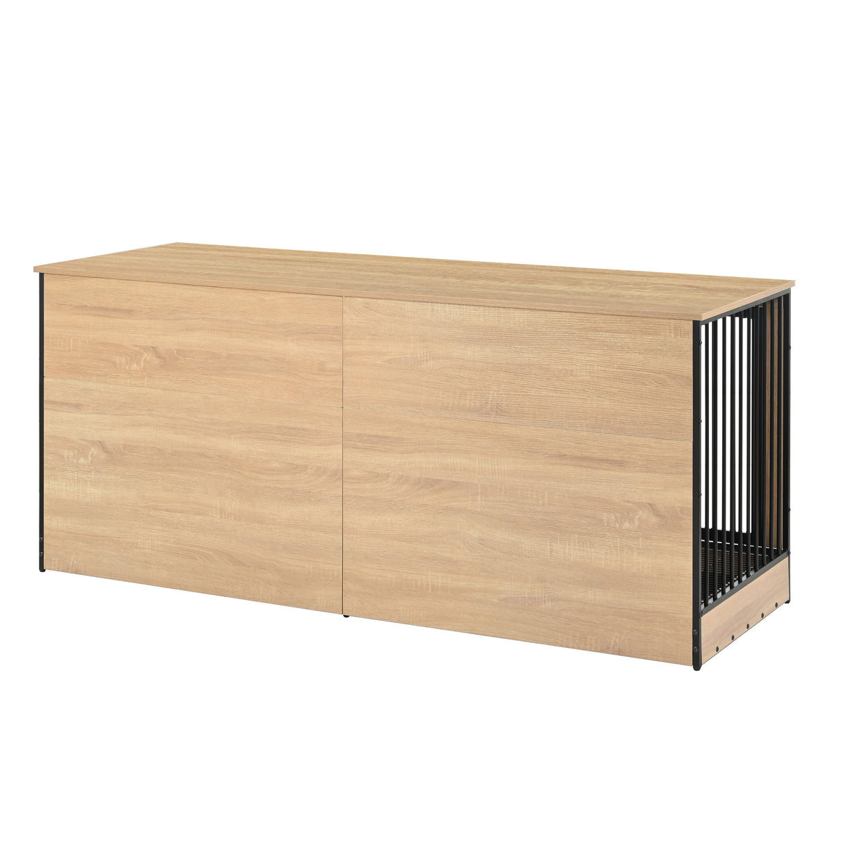 Dog Crate Furniture with Two Combined Rooms