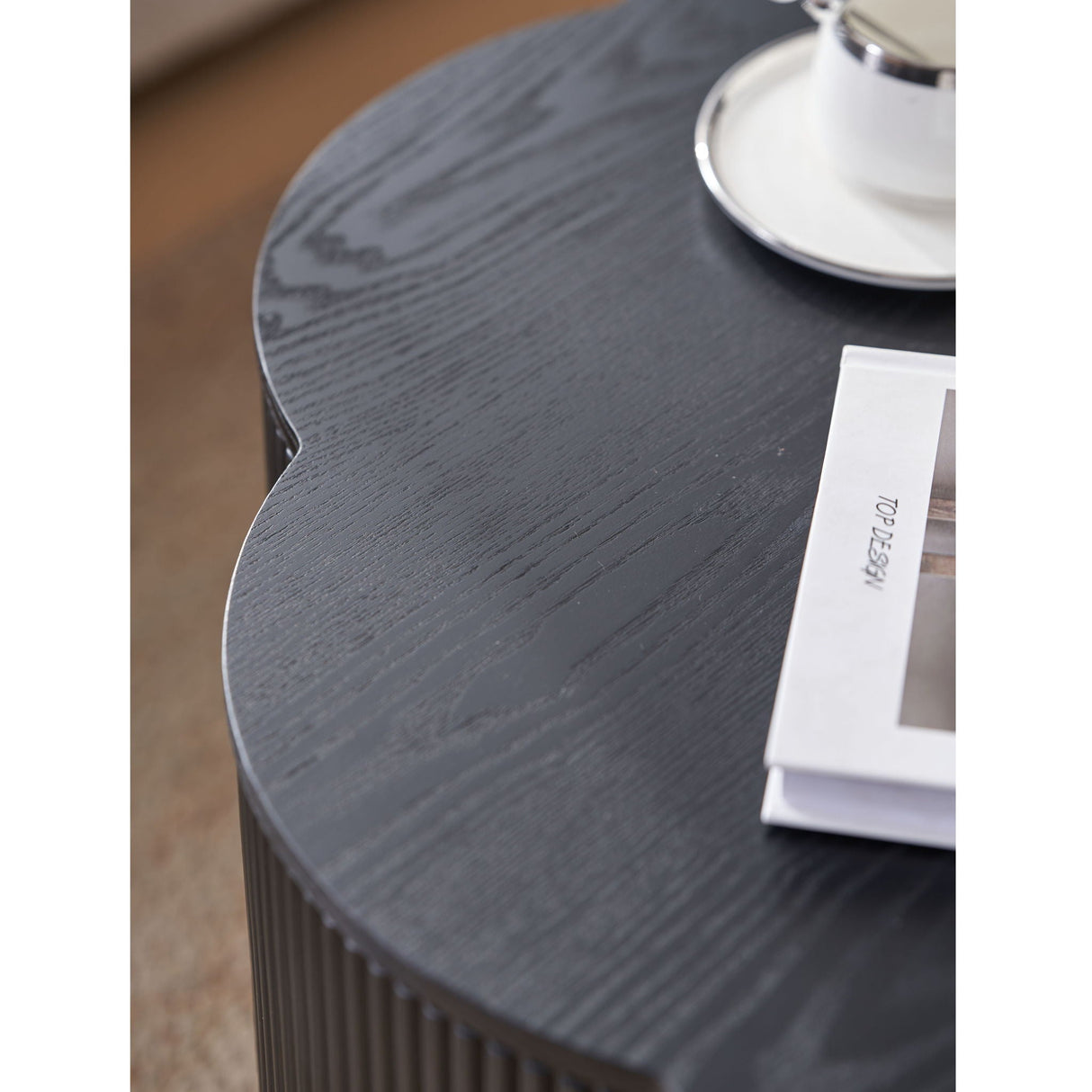 Modern Plum Blossom Shaped Coffee Table With Storage