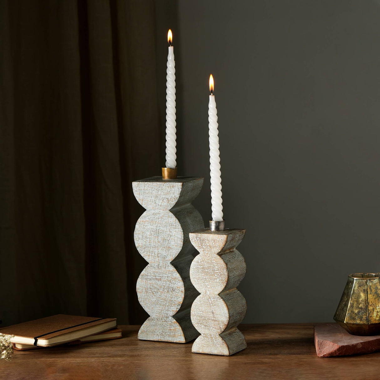 Decorative-Wooden-Centerpiece-Candle-Holder--3x9'–-Elegant-Candle-Stand-for-Any-Occasion-