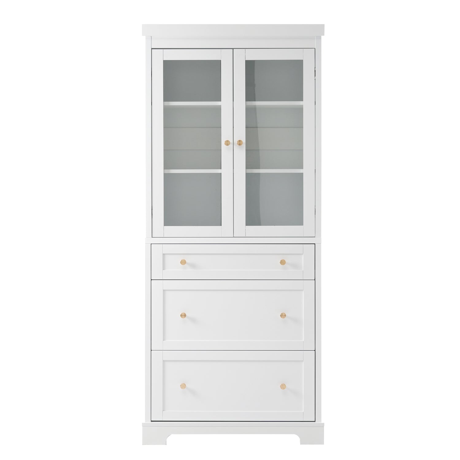 70.1' Modern High Freestanding Tall Bathroom Cabinet