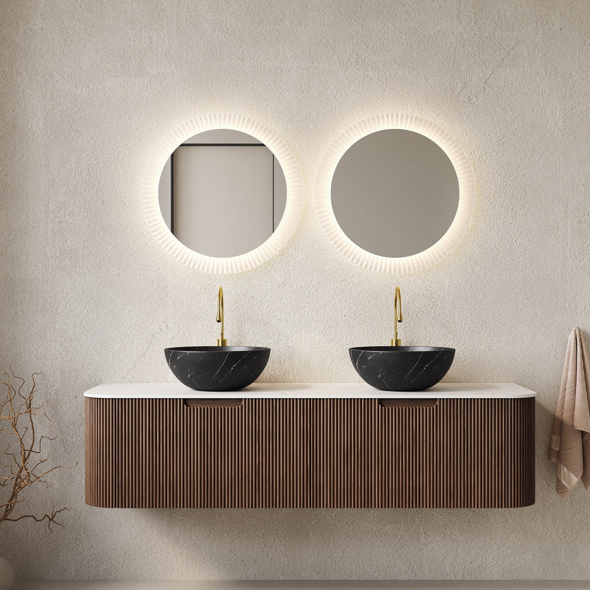 Dina 60" Bathroom Vanity & Sinks