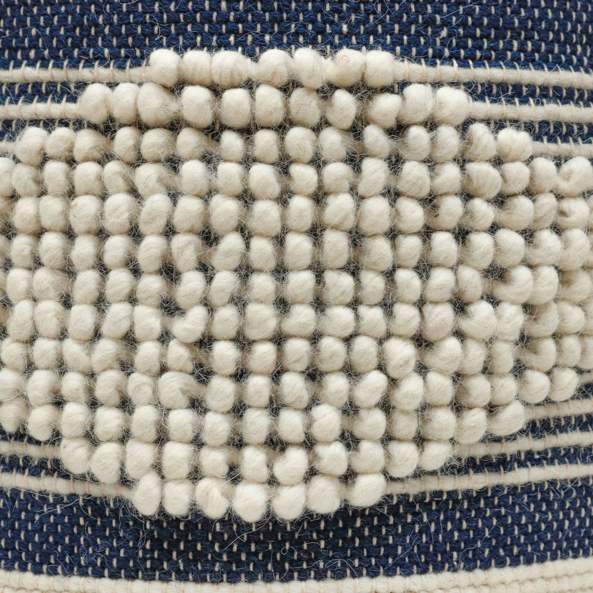 Diamond Handcrafted Cylindrical Pouf