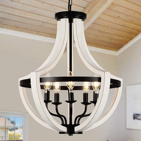 Modern-White-Solid-Wood-Chandeliers-Chandeliers