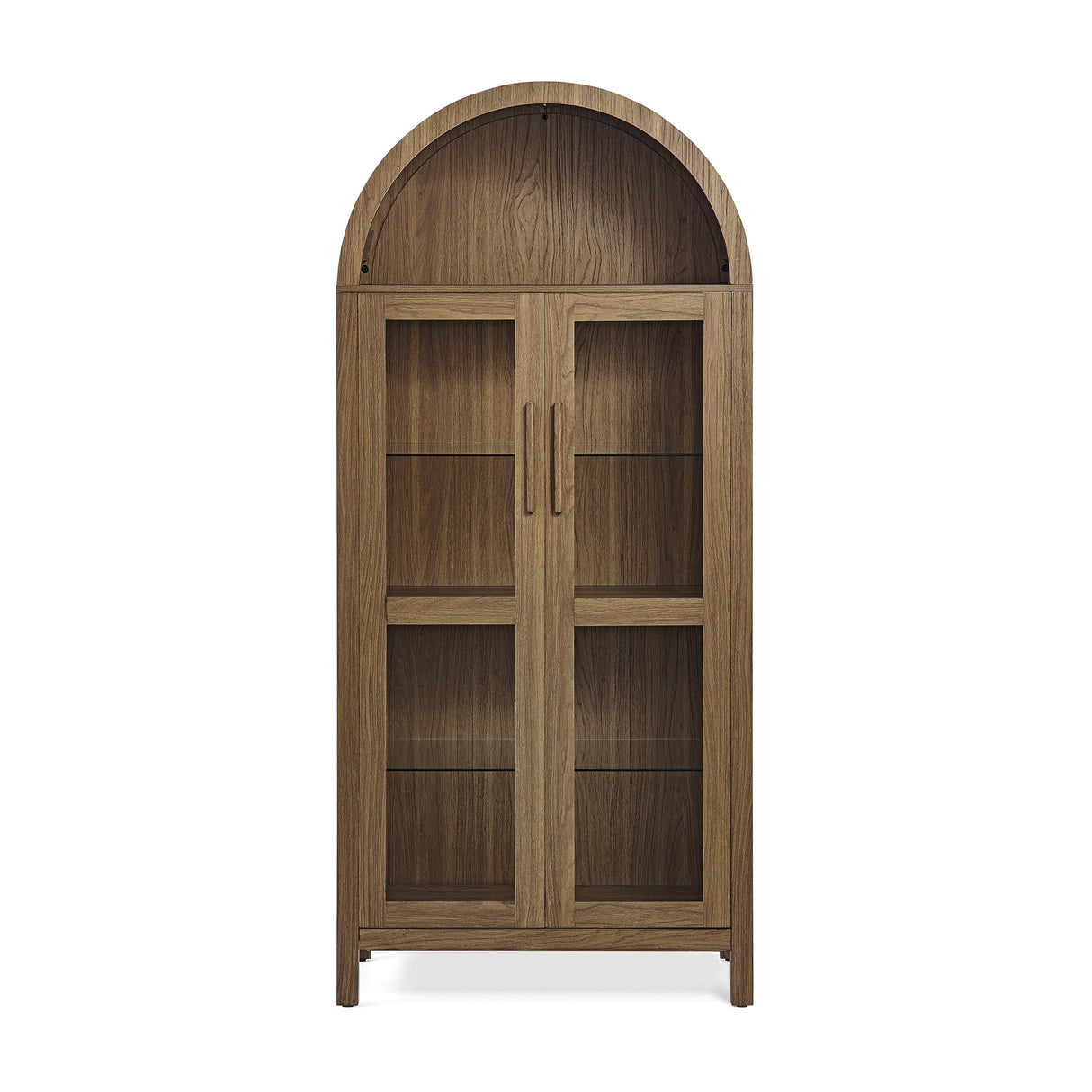 High Arched Storage Cabinet with Lamp