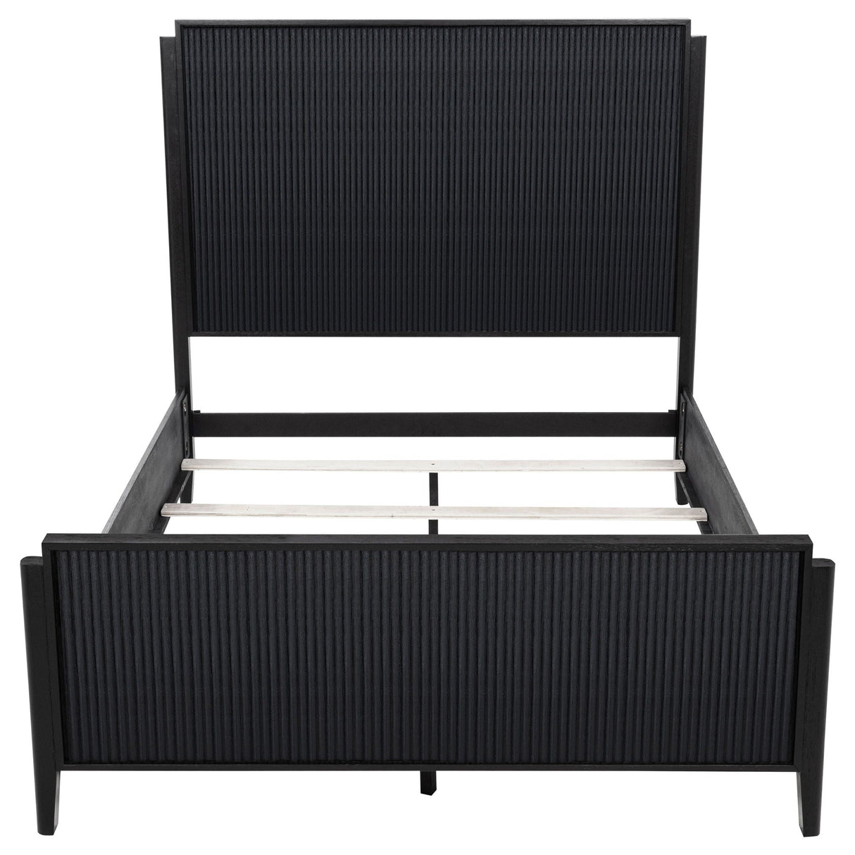 Brookmead Wood Queen Panel Bed Black