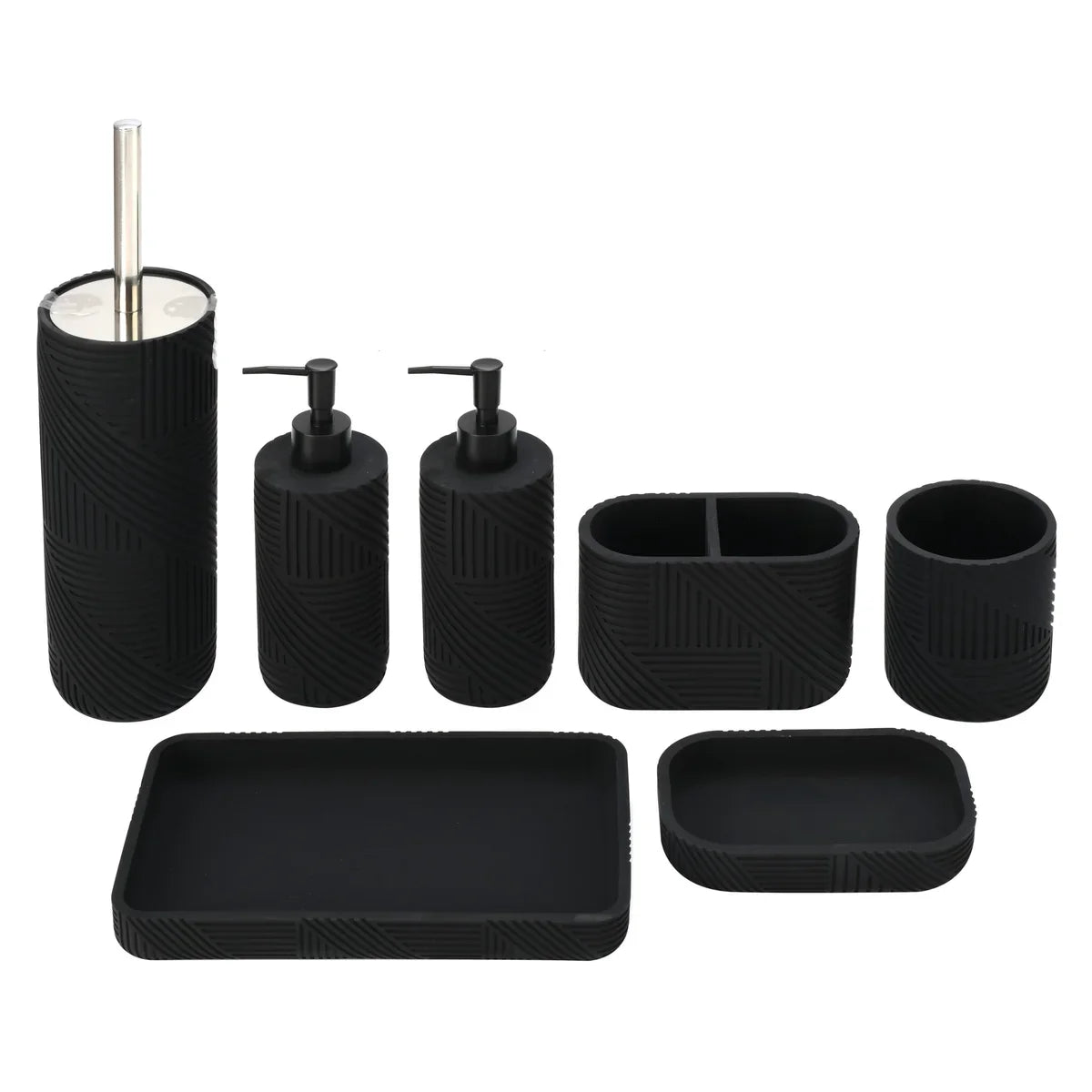 7-Piece Resin Bathroom Accessories Set