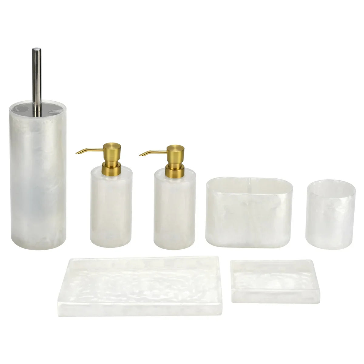 7-Piece Resin Bathroom Accessories Set