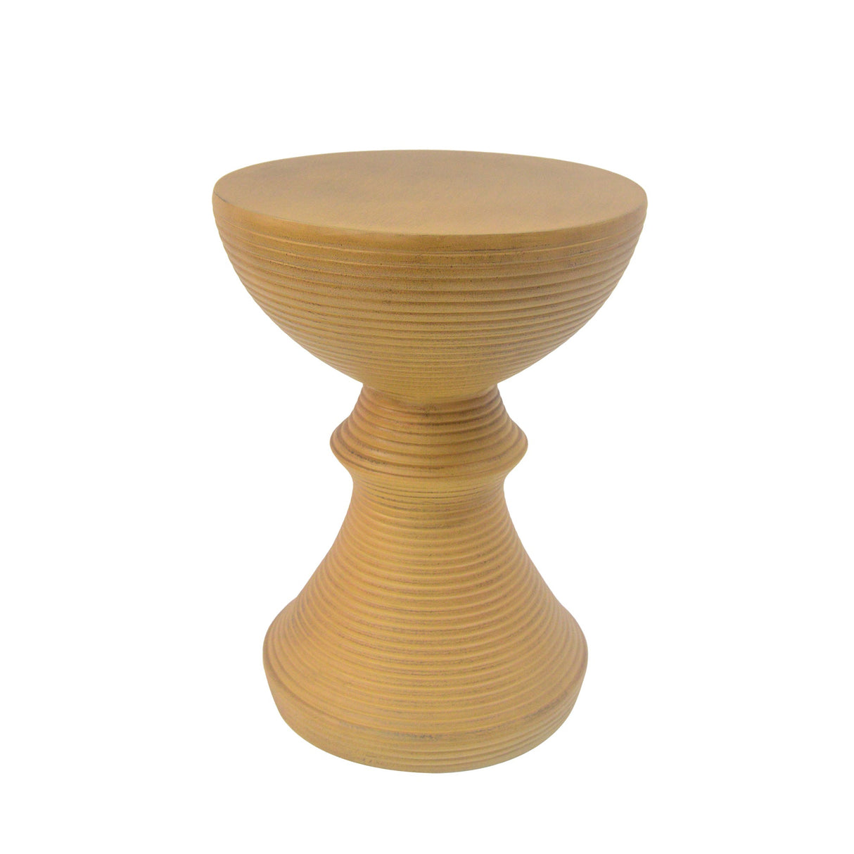 16" Ribbed Outdoor Accent Table