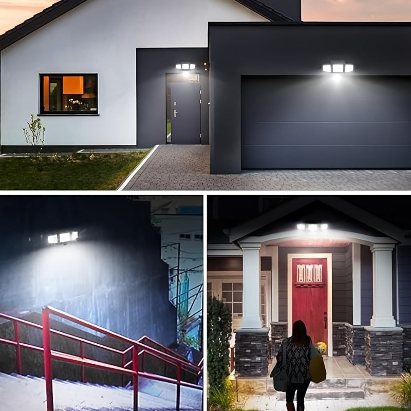 Solar Motion Sensor Lights Outdoor – 3000LM Waterproof LED Security Floodlights
