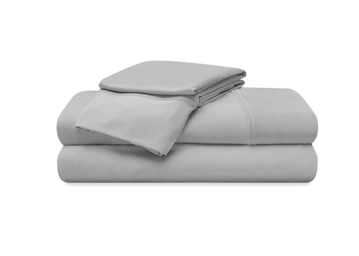 BedGear Vertex Sheet Set, Light Grey, Split King / Split Cal King