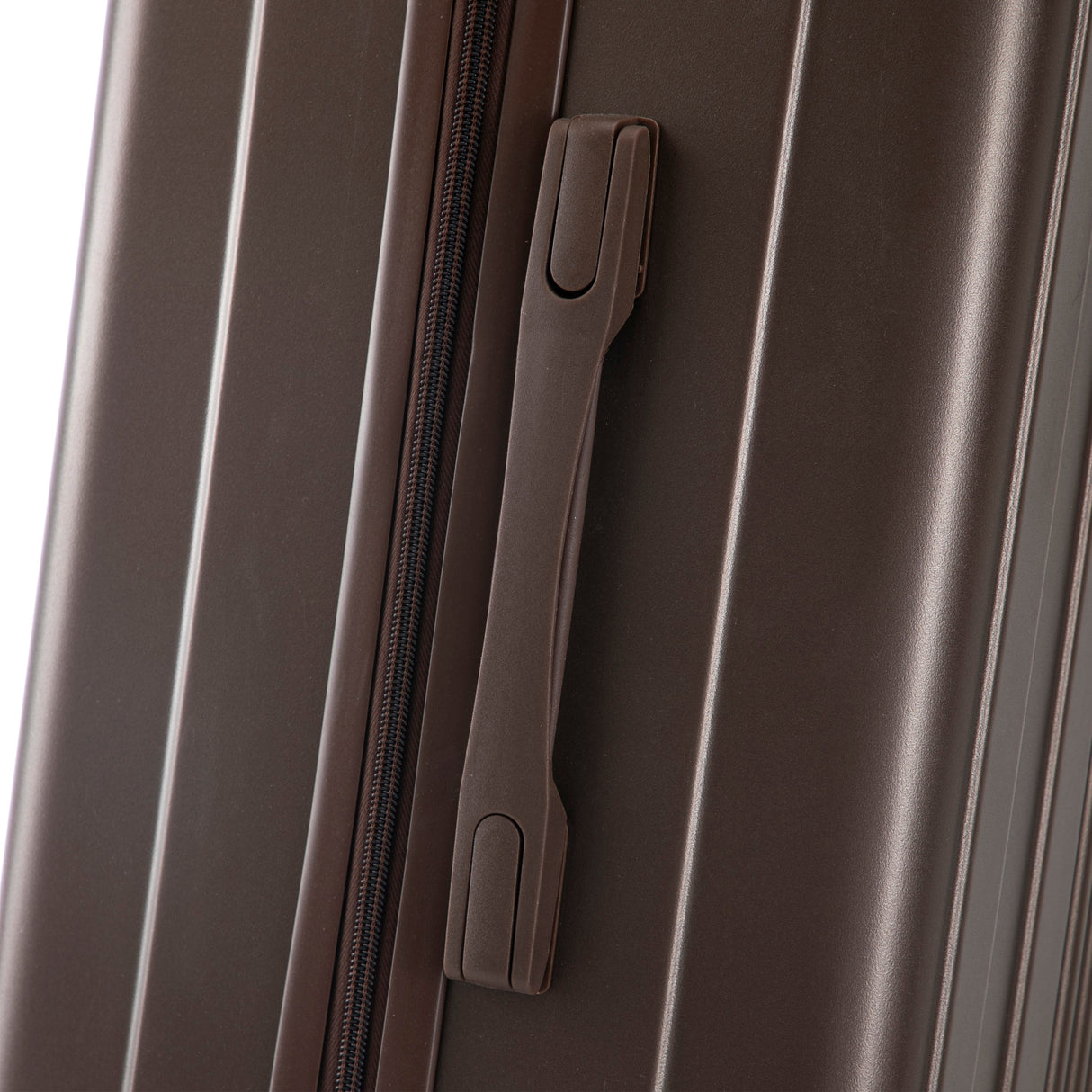 3 Piece ABS Spinner Wheel Luggage Set (Brown)