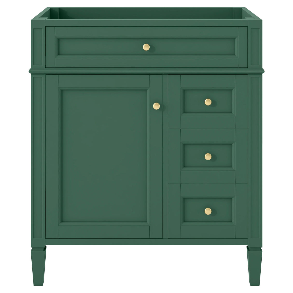 Bathroom Vanity With 2 Drawers And Tip-Out Drawer, Storage Cabinet