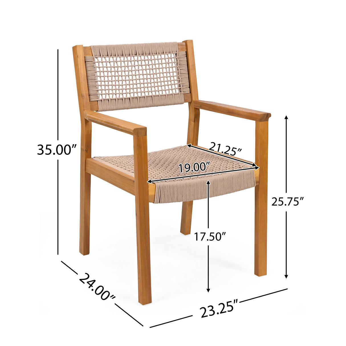 Braided Dining Chair - Set of 2