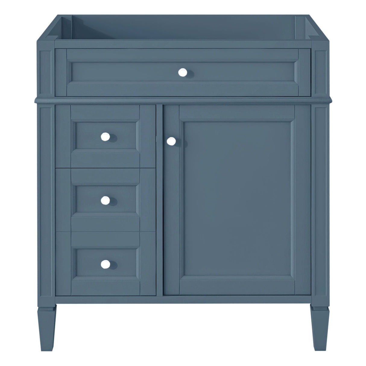 Bathroom Vanity Cabinet with 2 Drawers and Tip-Out Drawer - Indigo