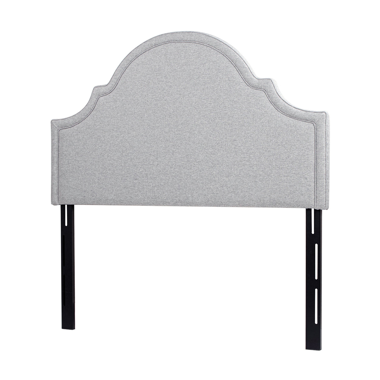 Catherine Upholstered Queen HeadboardLight Grey Polyester