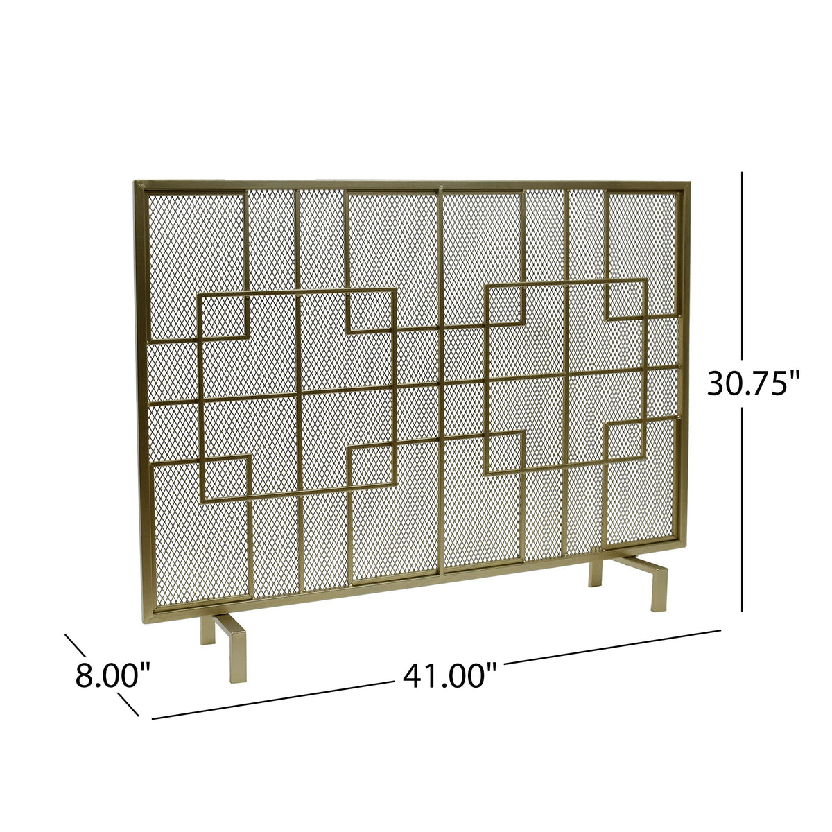 Dorothy Modern Single Panel Iron Fire Screen