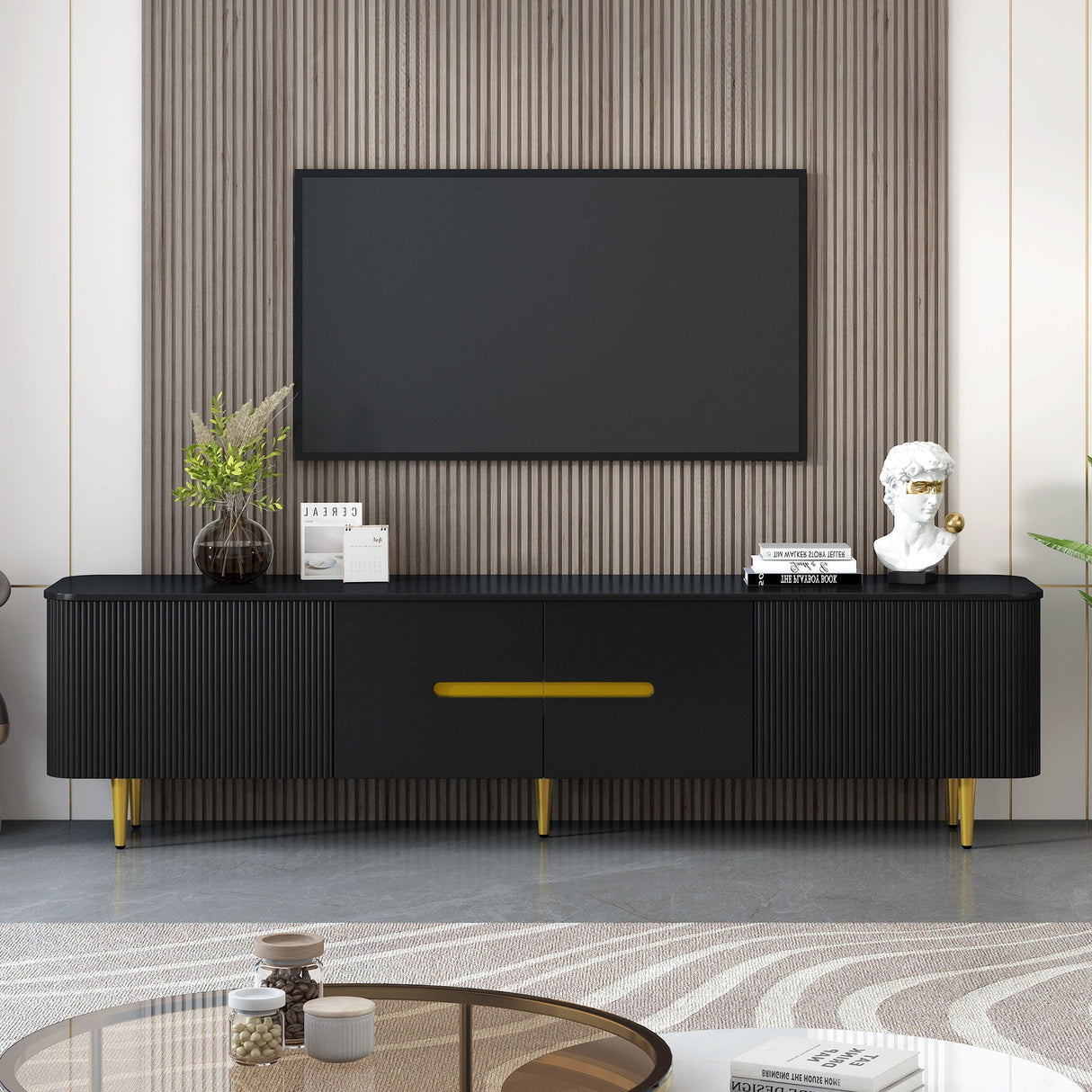Minimalist TV Stand For TVs Up To 85"