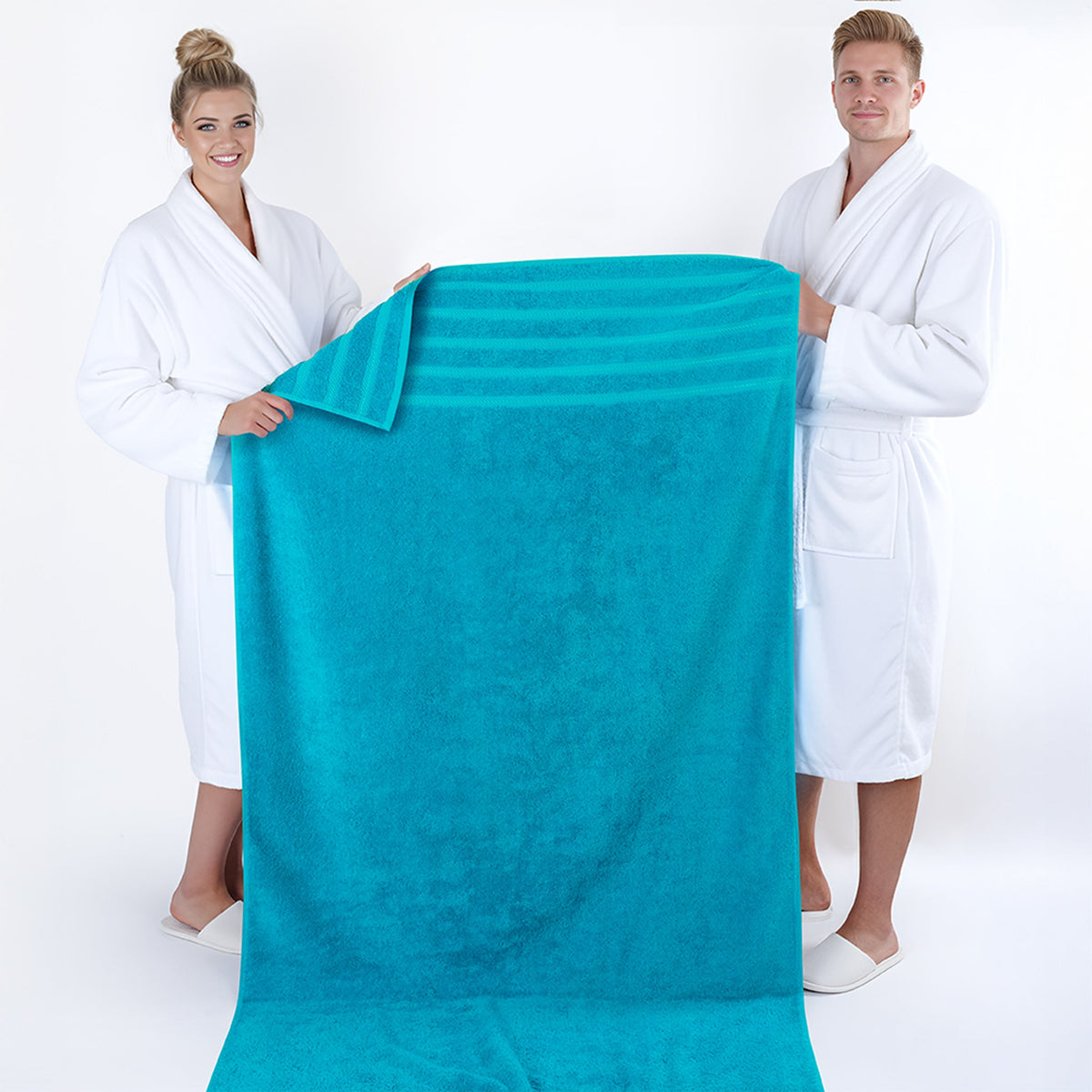 American Soft Linen 35x70 Inch Jumbo Bath Sheet Set of 2 – Extra Large 100% Cotton Turkish Bath Towels