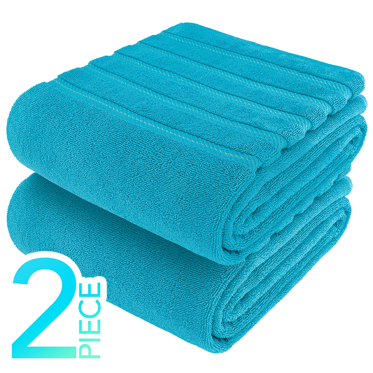 American Soft Linen 35x70 Inch Jumbo Bath Sheet Set of 2 – Extra Large 100% Cotton Turkish Bath Towels