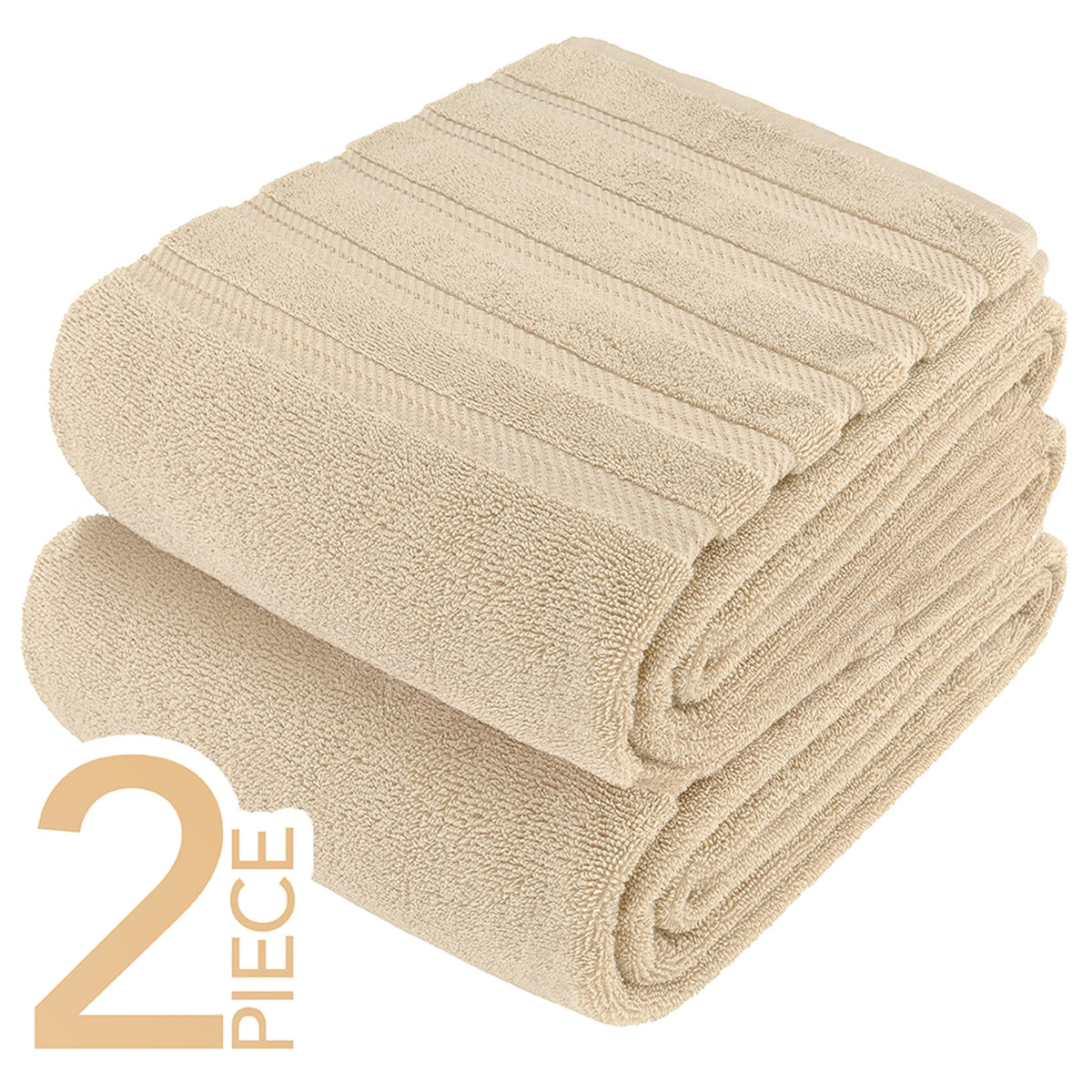 American Soft Linen 35x70 Inch Jumbo Bath Sheet Set of 2 – Extra Large 100% Cotton Turkish Bath Towels