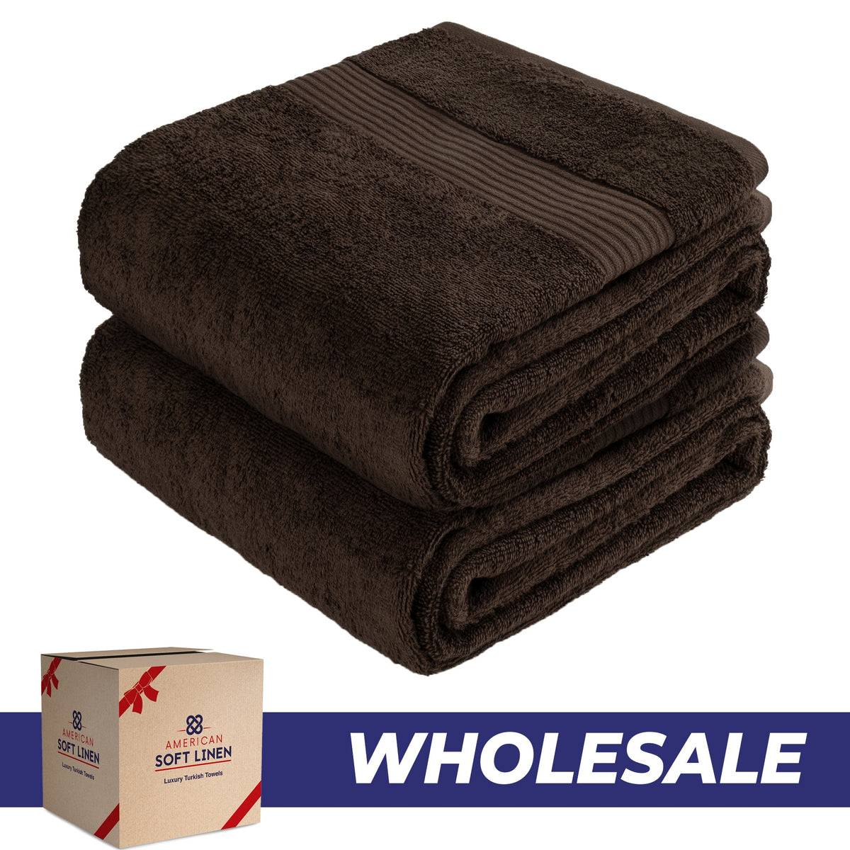 American Soft Linen Bekos 35x70 Inch Jumbo Bath Sheet Set of 2, Wholesale 100% Cotton Turkish Towel Set