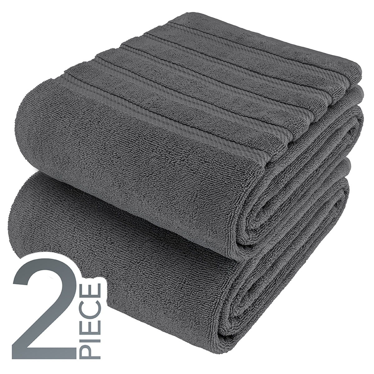American Soft Linen 35x70 Inch Jumbo Bath Sheet Set of 2 – Extra Large 100% Cotton Turkish Bath Towels