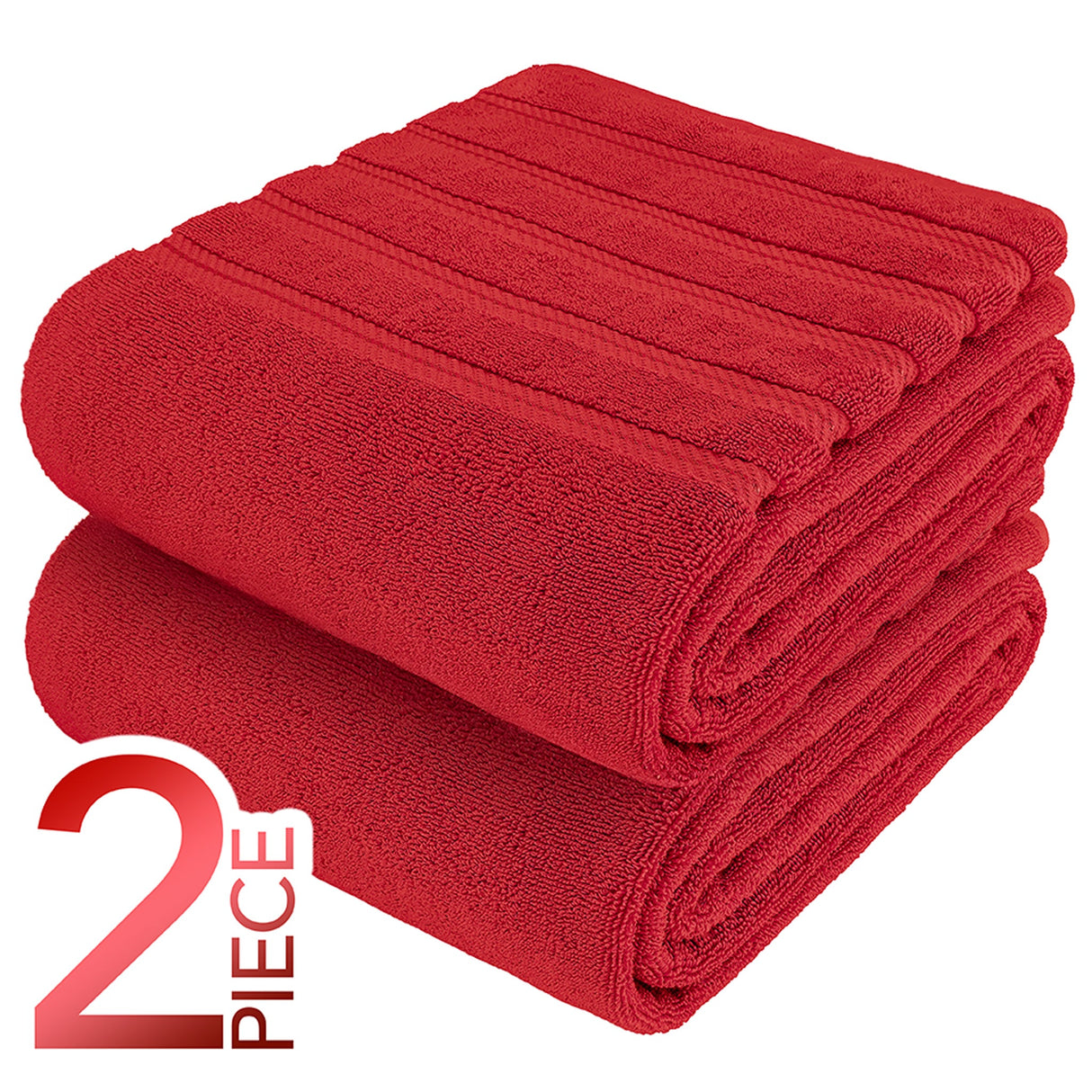 American Soft Linen 35x70 Inch Jumbo Bath Sheet Set of 2 – Extra Large 100% Cotton Turkish Bath Towels