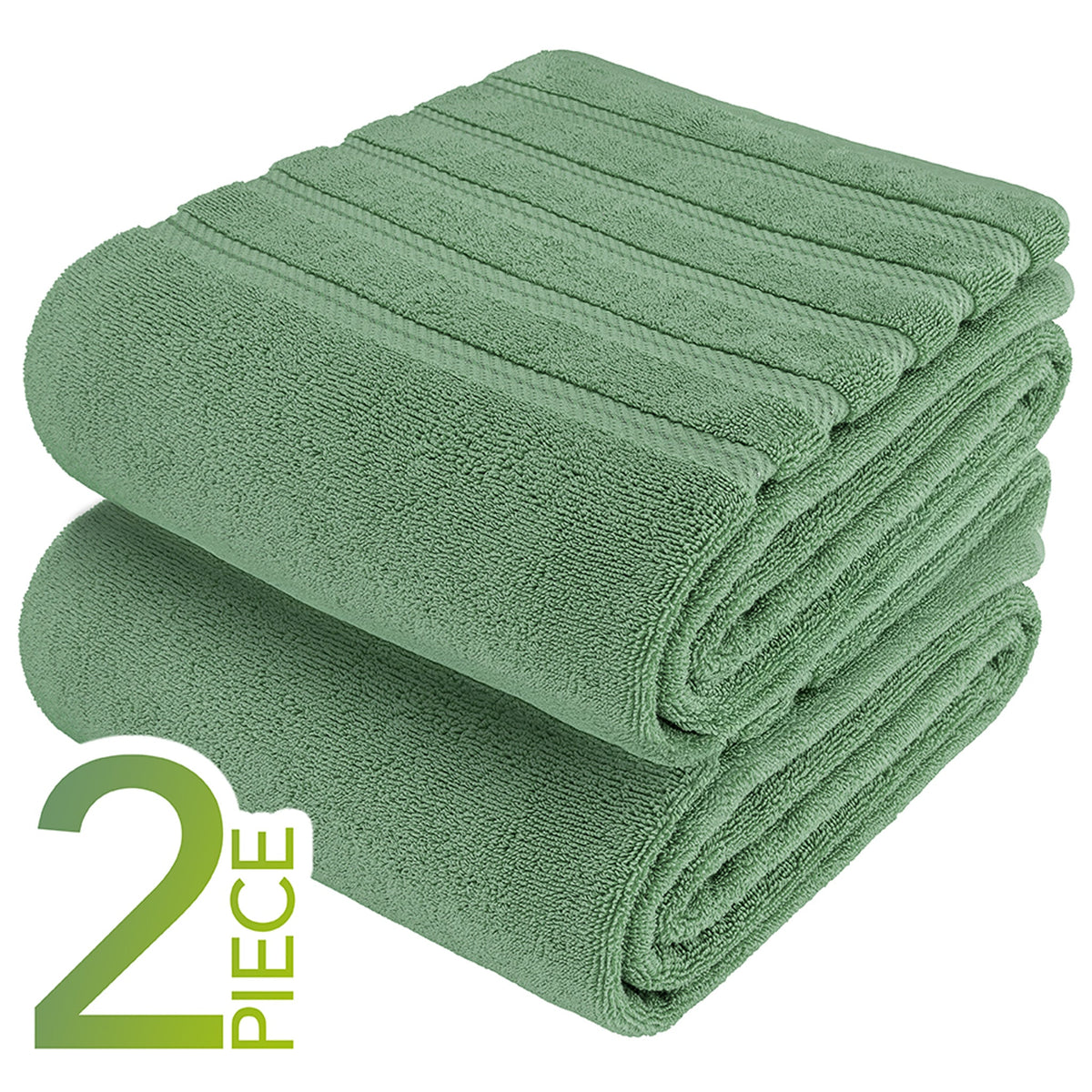 American Soft Linen 35x70 Inch Jumbo Bath Sheet Set of 2 – Extra Large 100% Cotton Turkish Bath Towels