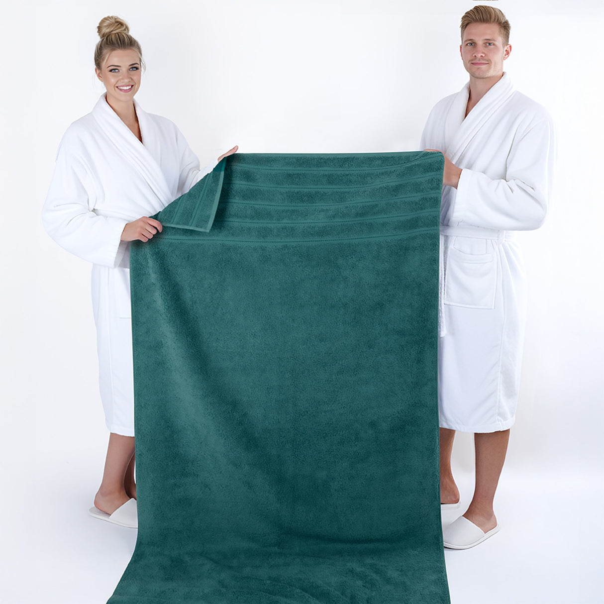 American Soft Linen 35x70 Inch Jumbo Bath Sheet Set of 2 – Extra Large 100% Cotton Turkish Bath Towels