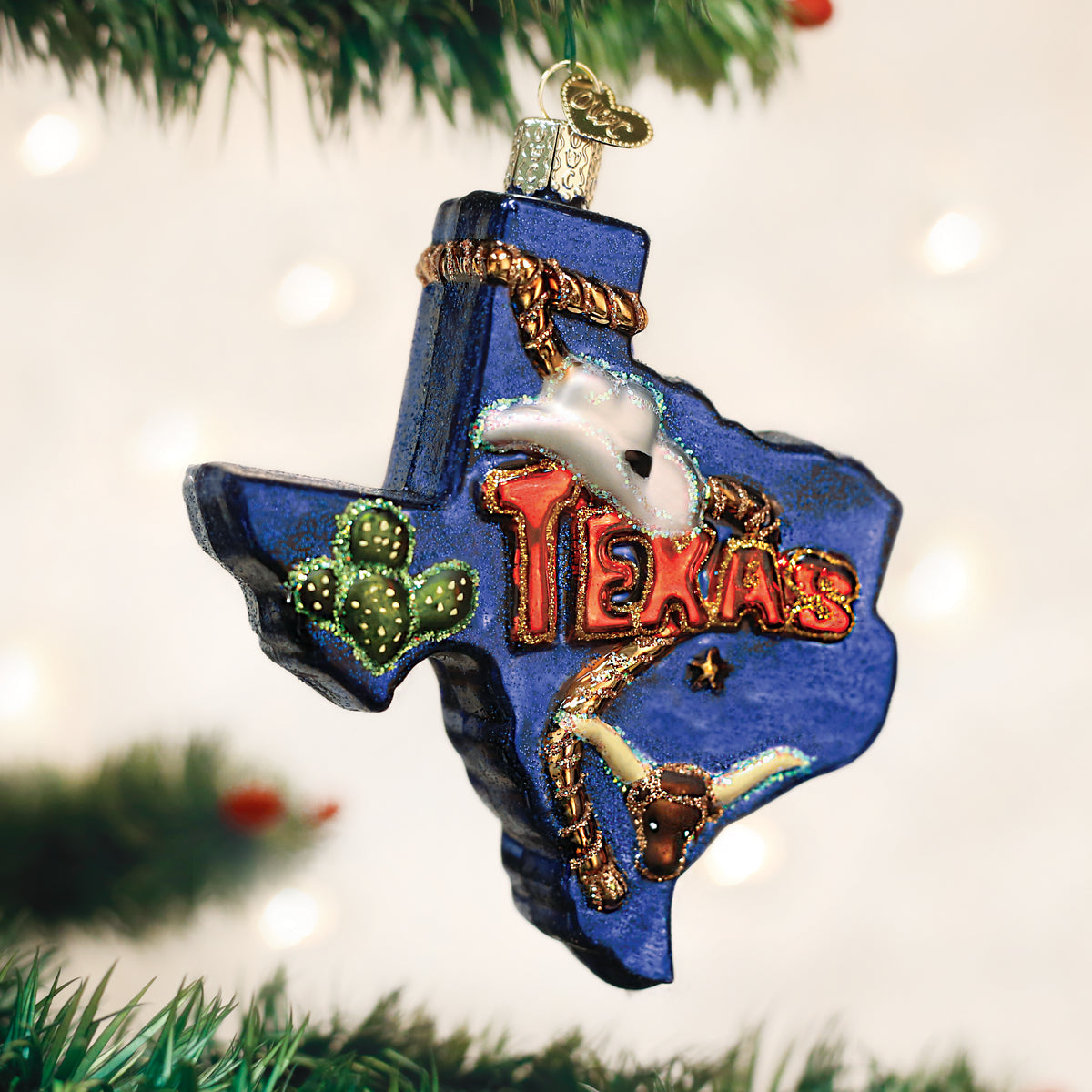 State Of Texas Ornament 4x4 Inch
