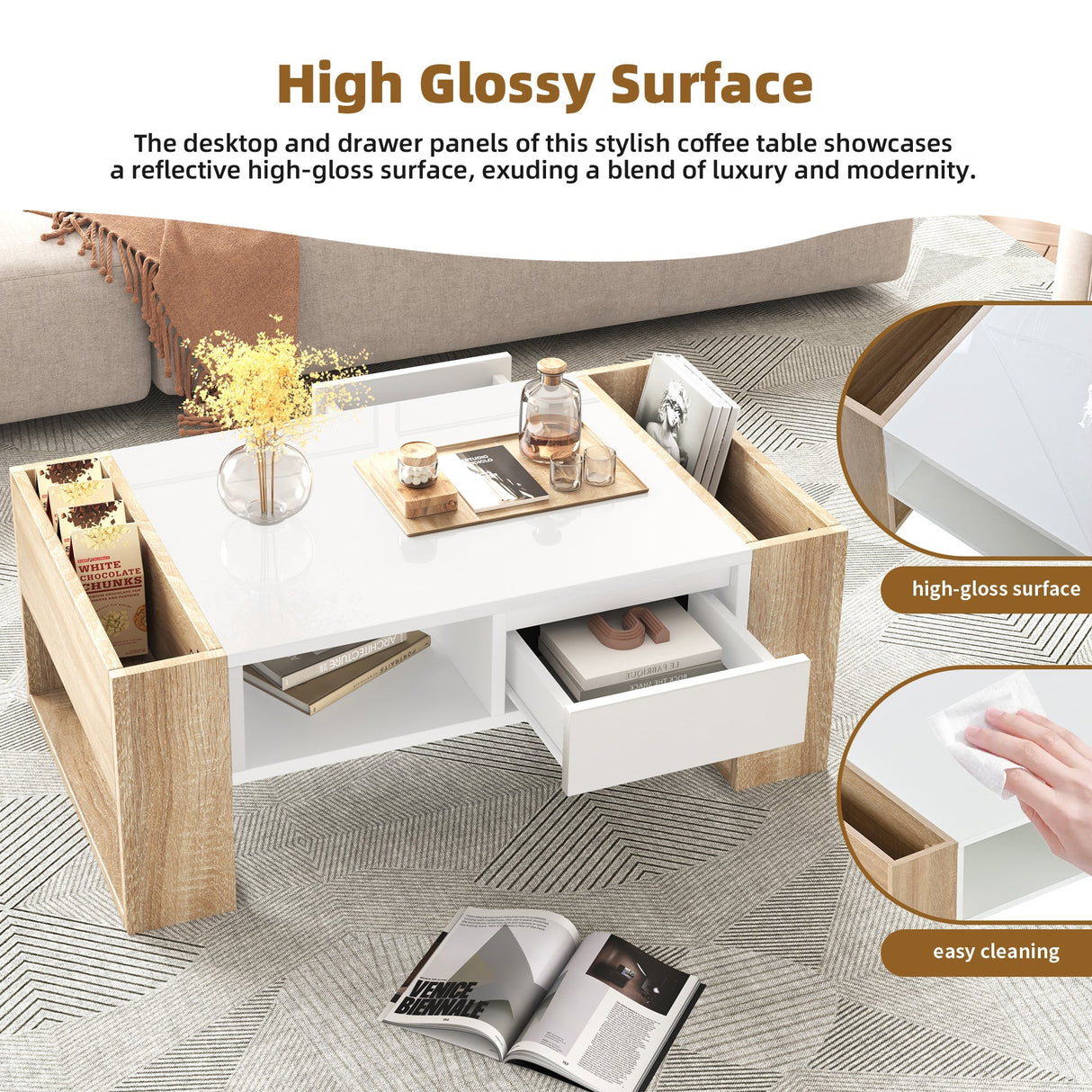 High Glossy Coffee Table by Gigatech