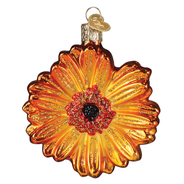 Sunset Gerbera Daisy Ornament by Old World Christmas
