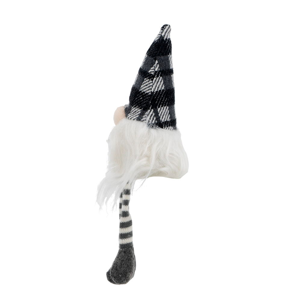 3 Pieces Sitting Gnome, Christmas Table Home Ornaments For Holiday Party Gifts - White / Gray