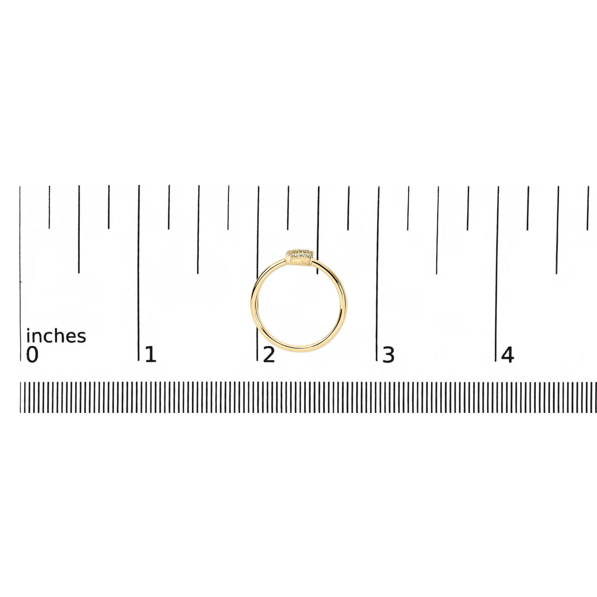 10K Yellow Gold Diamond Accent Initial “A-Z” Ring