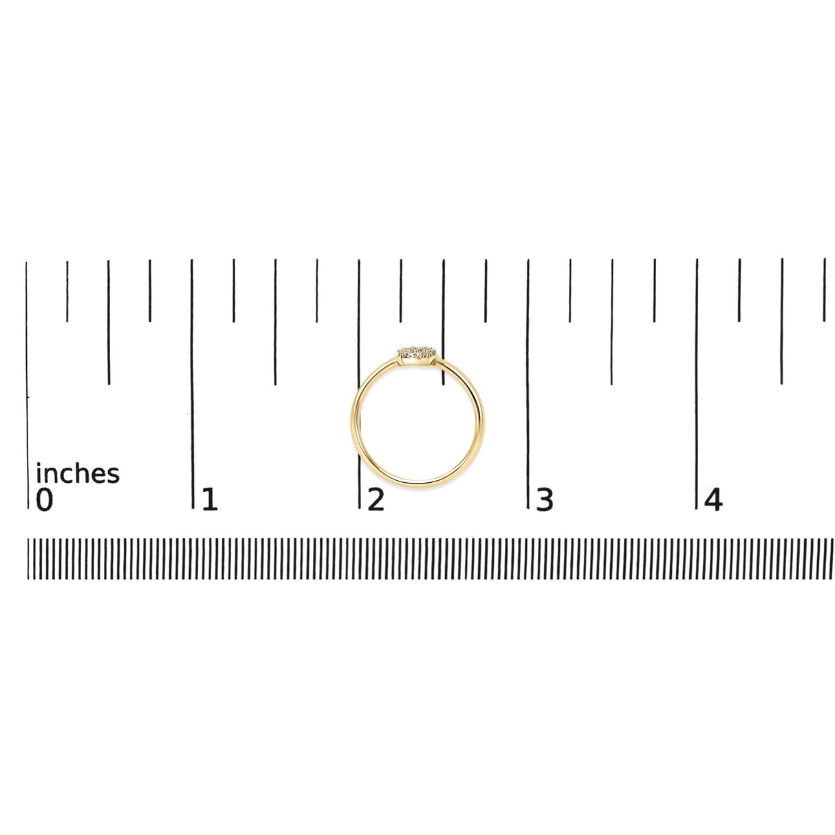 10K Yellow Gold Diamond Accent Initial “A-Z” Ring