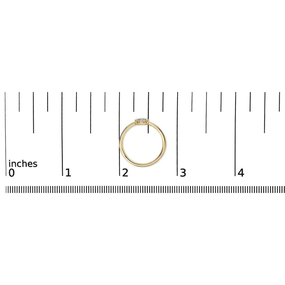 10K Yellow Gold Diamond Accent Initial “A-Z” Ring