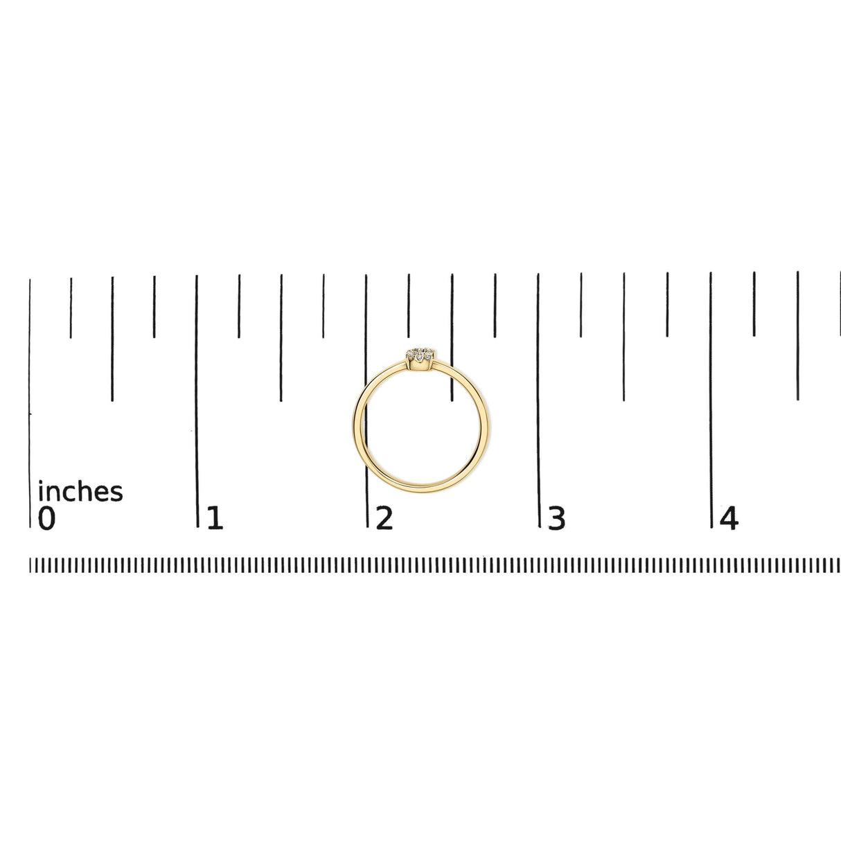 10K Yellow Gold Diamond Accent Initial “A-Z” Ring