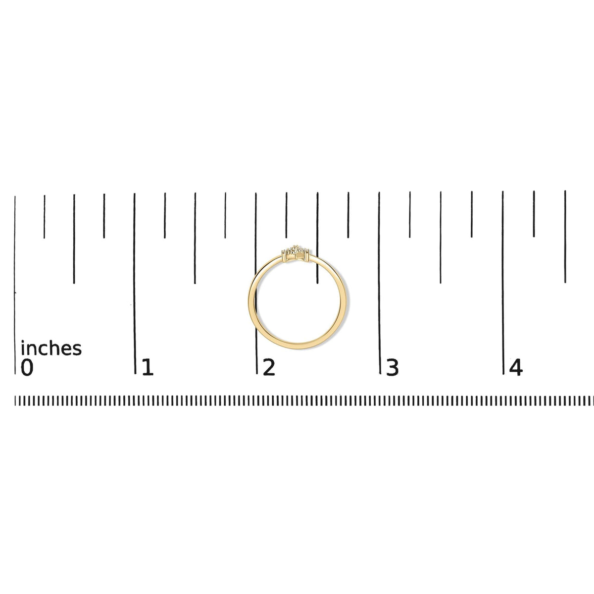 10K Yellow Gold Diamond Accent Initial “A-Z” Ring