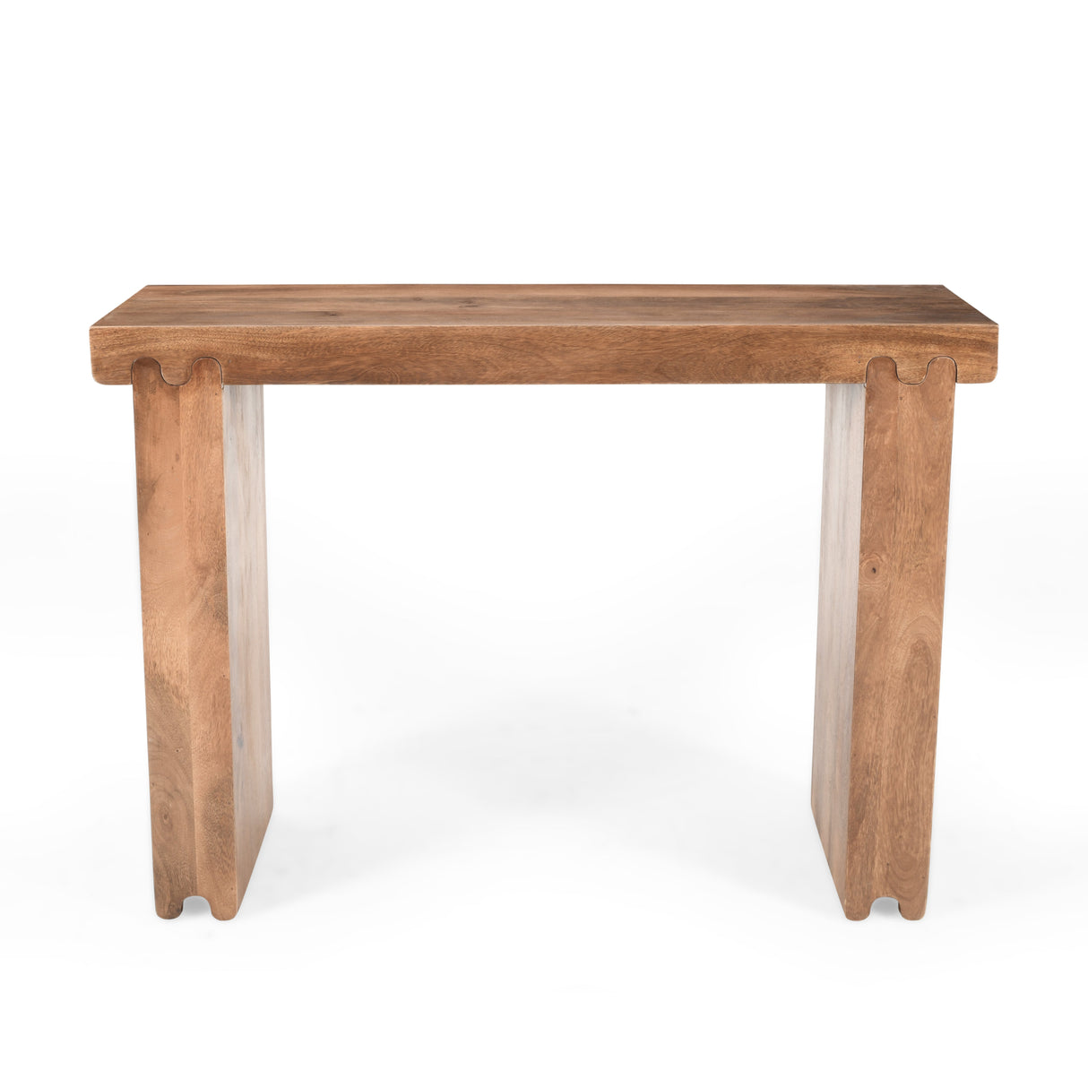 TREXM Console Table in Honey Finish