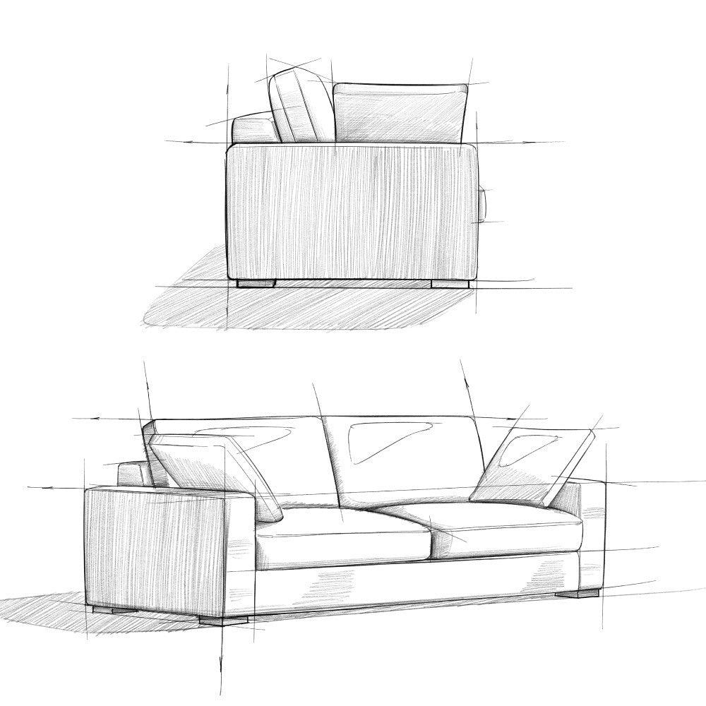 Charlie 96 Inch Deep Seater Sofa