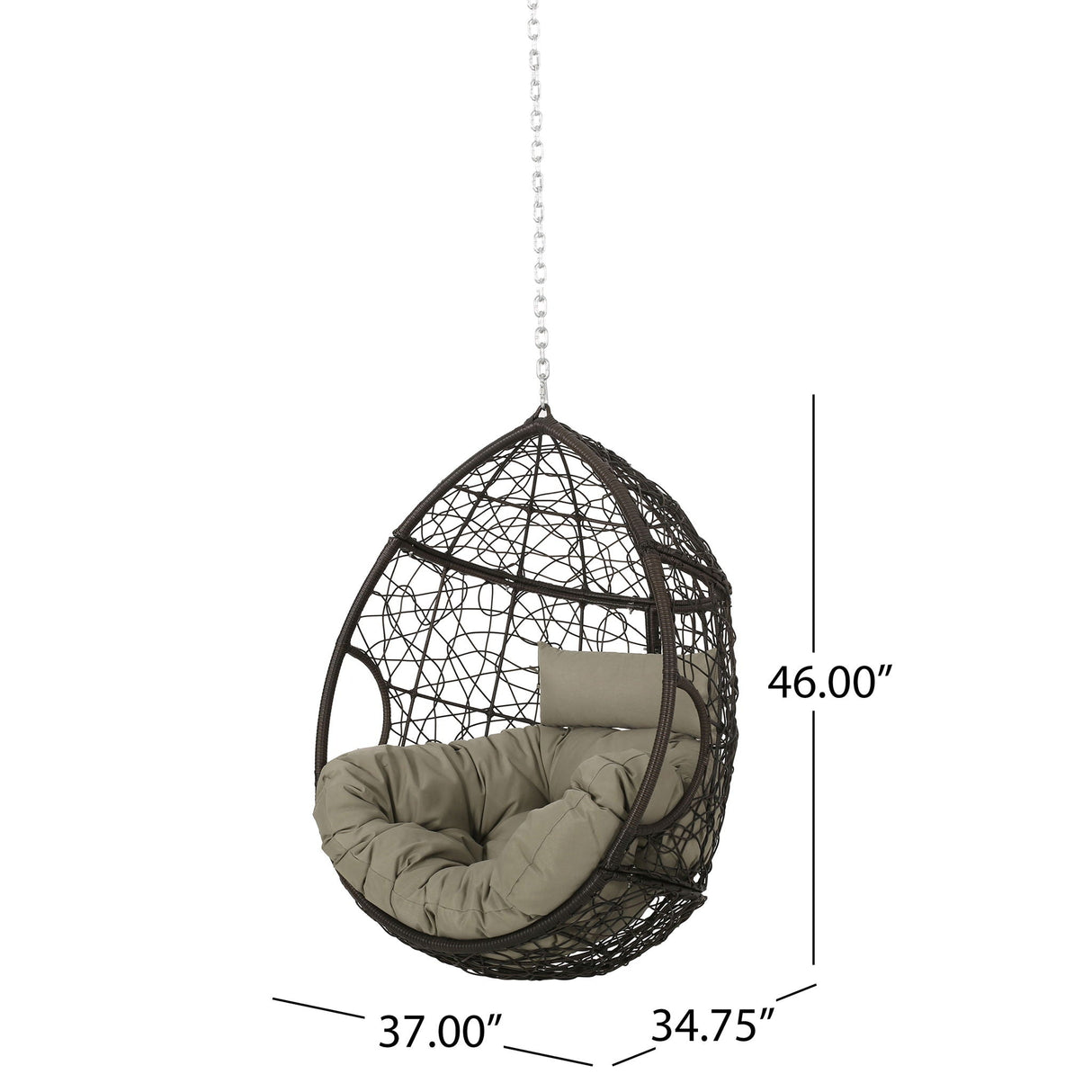 Teardrop - Hanging Chair With 8Ft Chain