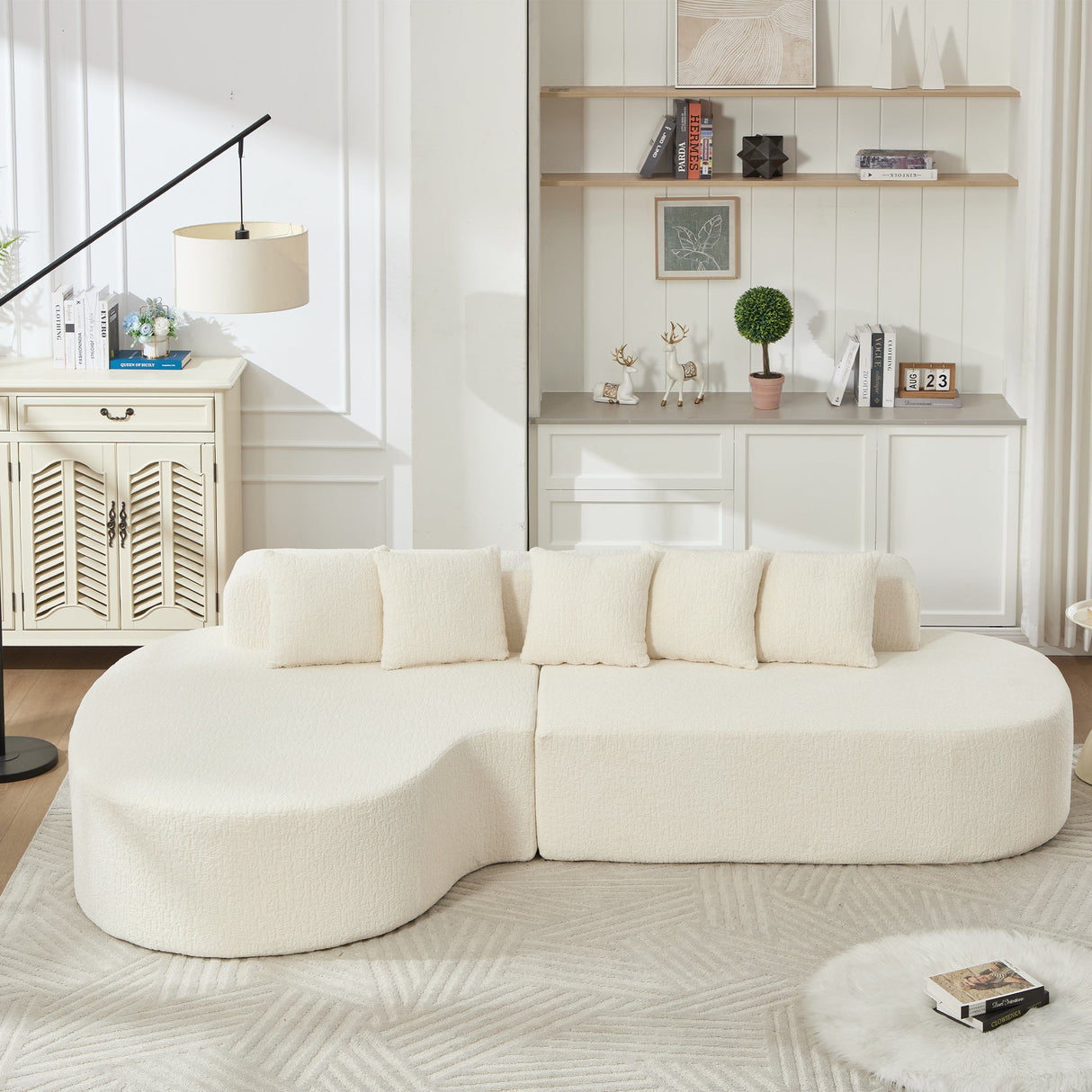 Boneless Couches for Living Room - White