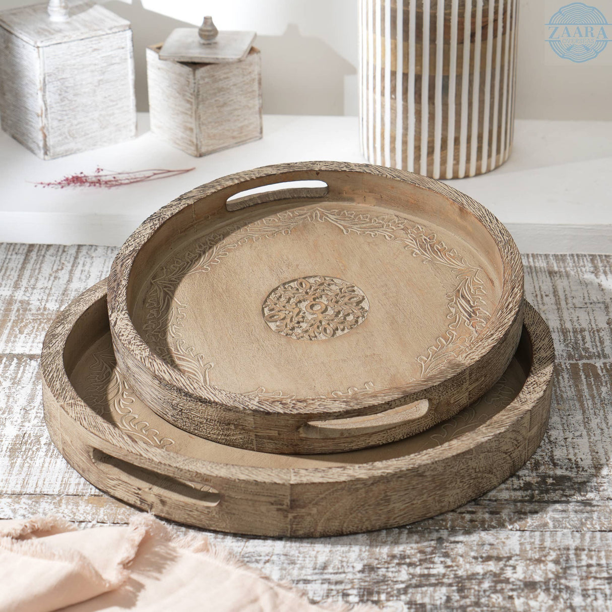 Round-Mango-Wood-Serving-Tray-18'-Rustic-Brown-Design-for-Stylish-Entertaining-