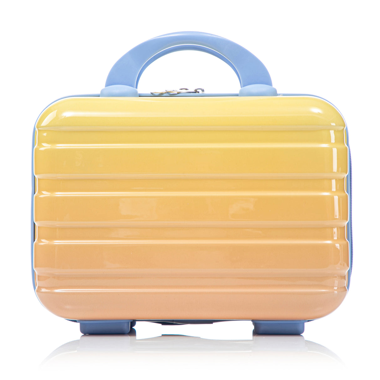 14'/20' 2-Piece PC Spinner Wheel Luggage Set in Gradient Blue and Yellow